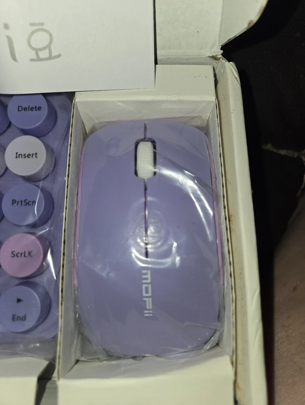 MOFII Wireless Keyboard and Mouse In Purple. Brand New. Never Opened In Box NIB